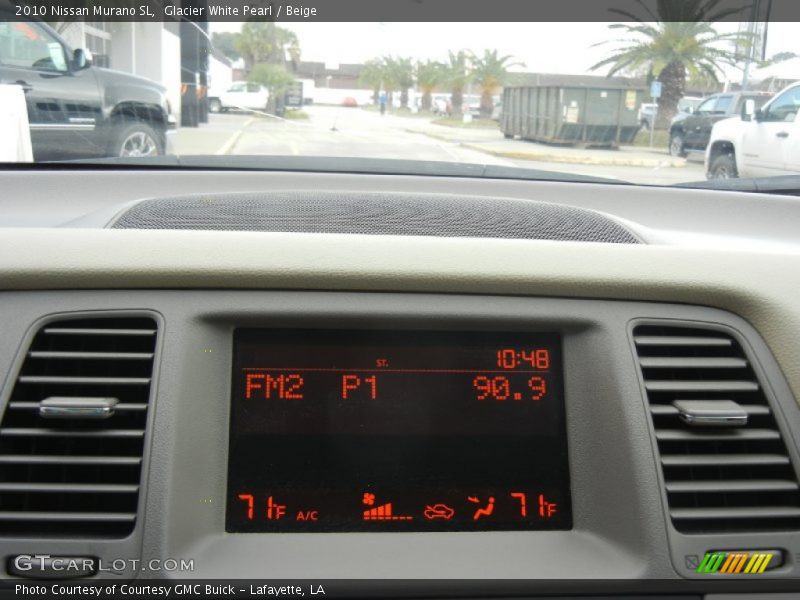 Glacier White Pearl / Beige 2010 Nissan Murano SL