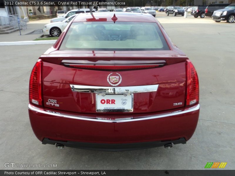 Crystal Red Tintcoat / Cashmere/Cocoa 2012 Cadillac CTS 3.6 Sedan