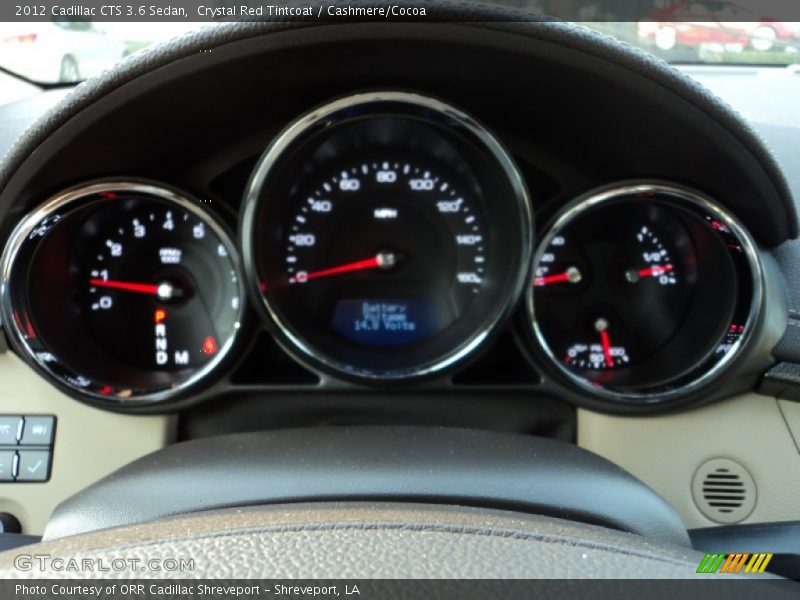 Crystal Red Tintcoat / Cashmere/Cocoa 2012 Cadillac CTS 3.6 Sedan