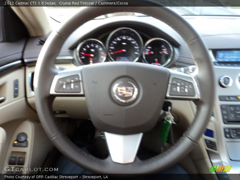 Crystal Red Tintcoat / Cashmere/Cocoa 2012 Cadillac CTS 3.6 Sedan