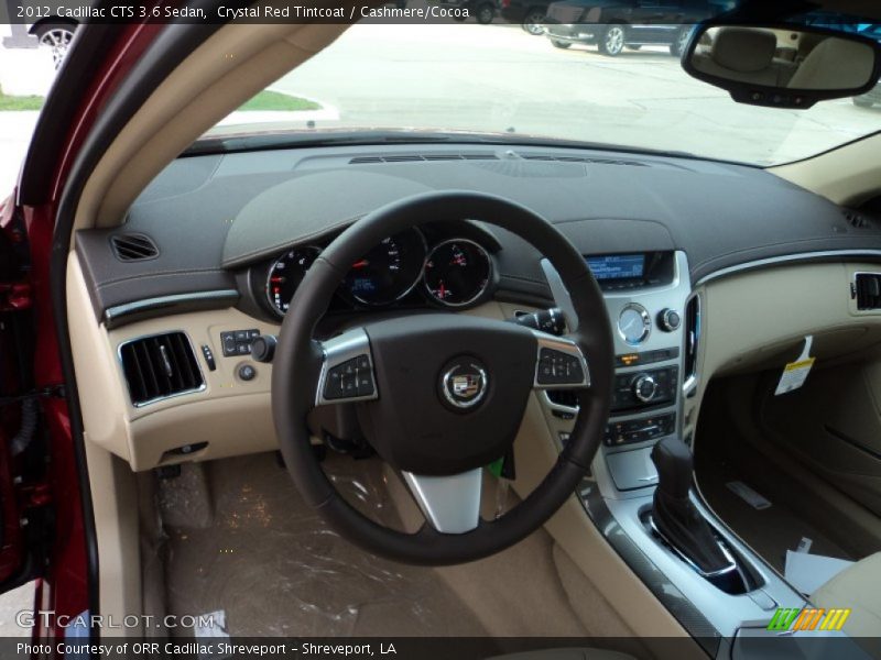 Crystal Red Tintcoat / Cashmere/Cocoa 2012 Cadillac CTS 3.6 Sedan
