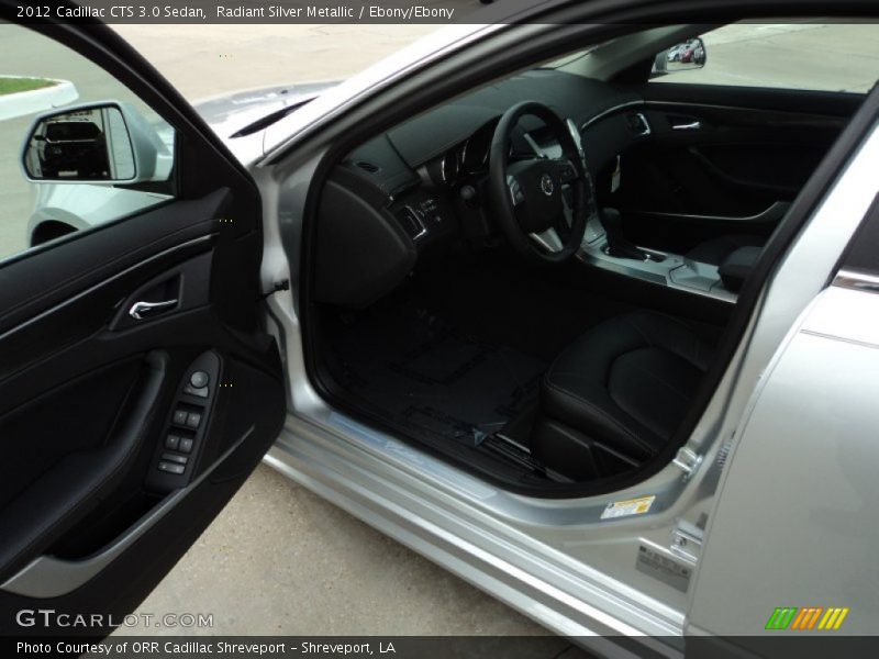 Radiant Silver Metallic / Ebony/Ebony 2012 Cadillac CTS 3.0 Sedan