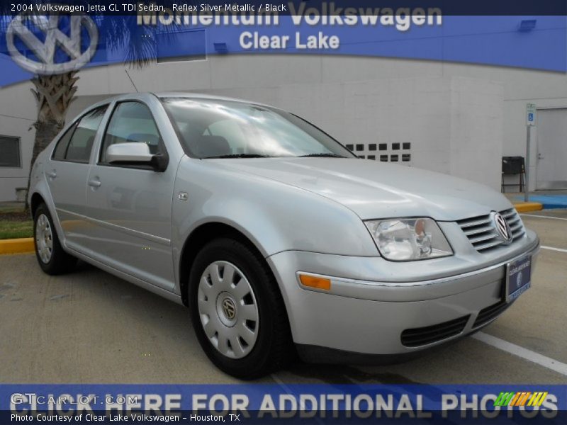 Reflex Silver Metallic / Black 2004 Volkswagen Jetta GL TDI Sedan