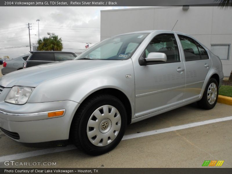 Reflex Silver Metallic / Black 2004 Volkswagen Jetta GL TDI Sedan