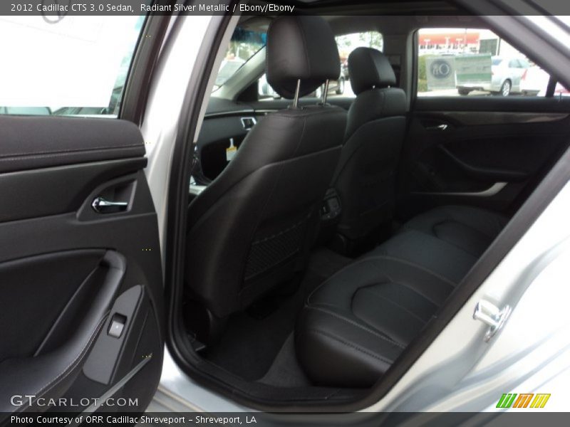 Radiant Silver Metallic / Ebony/Ebony 2012 Cadillac CTS 3.0 Sedan
