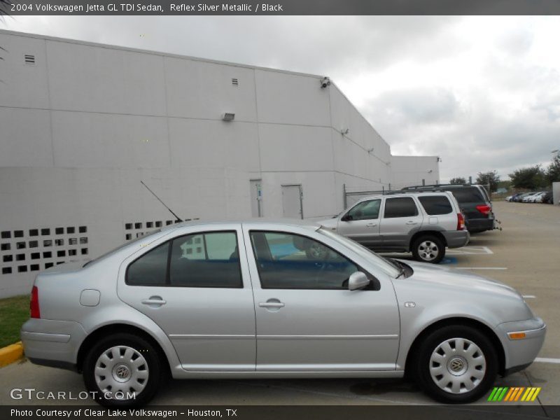 Reflex Silver Metallic / Black 2004 Volkswagen Jetta GL TDI Sedan