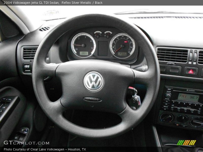 Reflex Silver Metallic / Black 2004 Volkswagen Jetta GL TDI Sedan