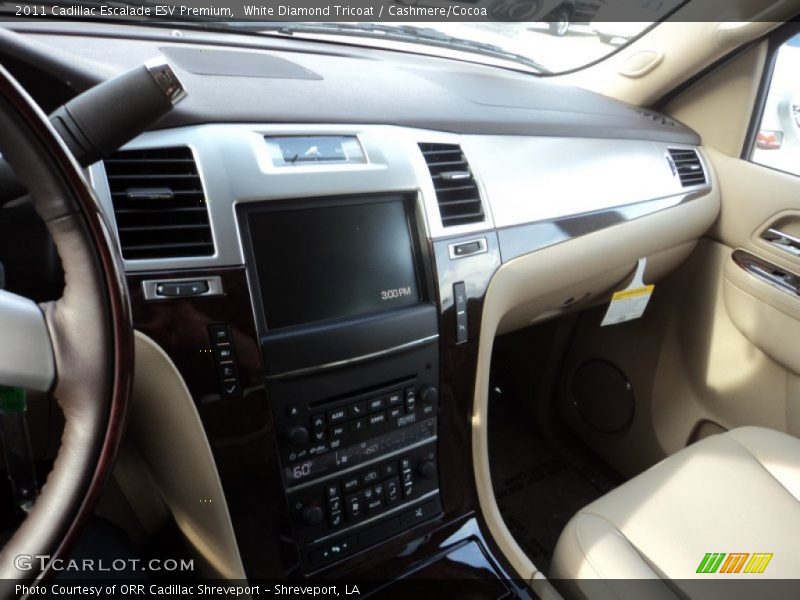 White Diamond Tricoat / Cashmere/Cocoa 2011 Cadillac Escalade ESV Premium