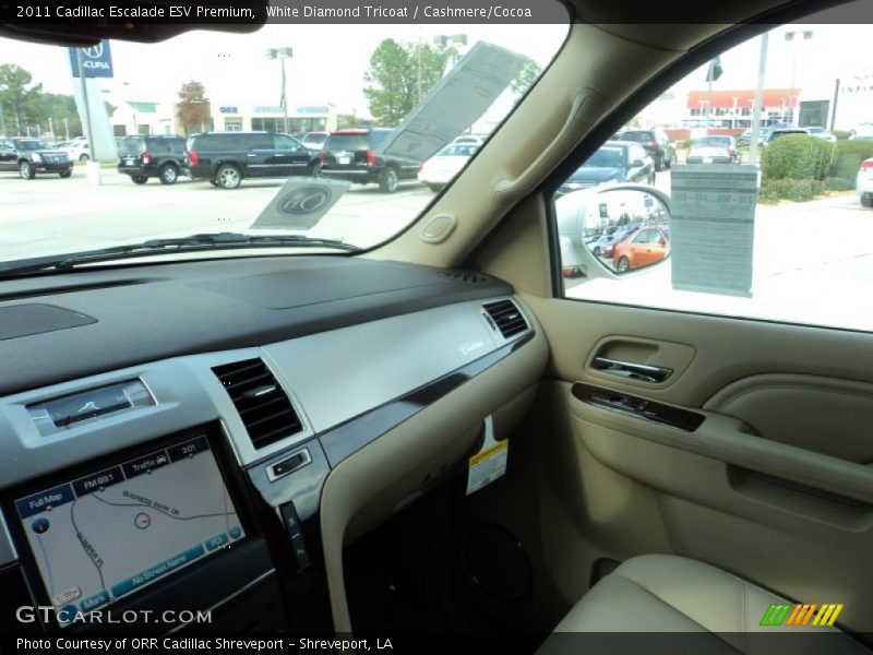 White Diamond Tricoat / Cashmere/Cocoa 2011 Cadillac Escalade ESV Premium