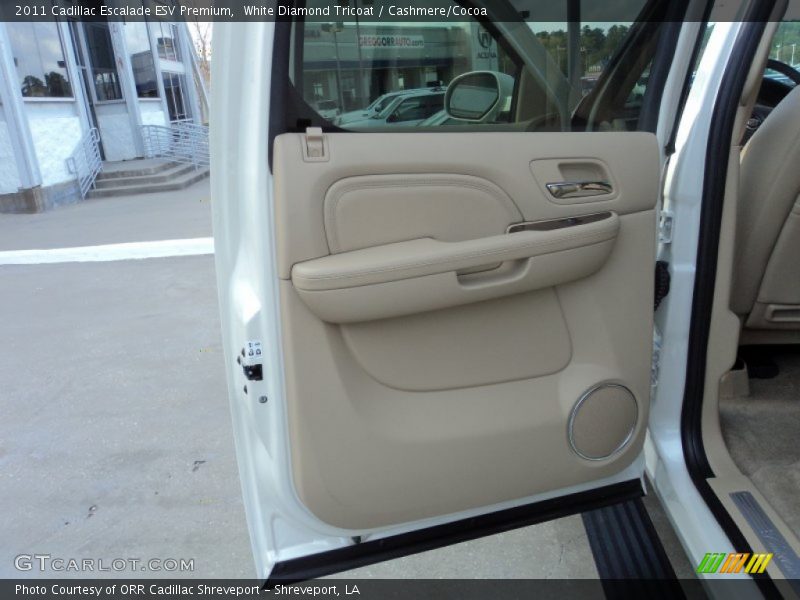White Diamond Tricoat / Cashmere/Cocoa 2011 Cadillac Escalade ESV Premium