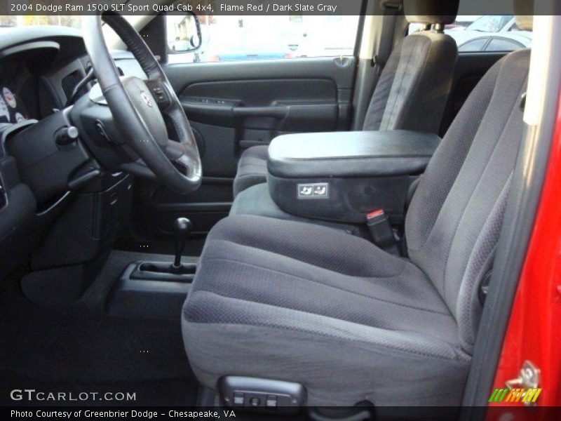 Flame Red / Dark Slate Gray 2004 Dodge Ram 1500 SLT Sport Quad Cab 4x4
