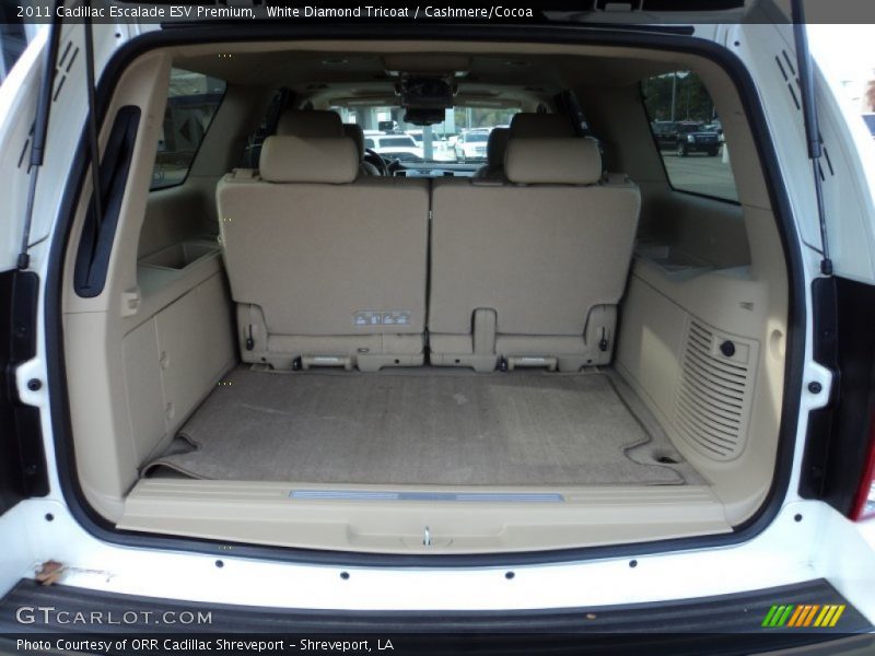 White Diamond Tricoat / Cashmere/Cocoa 2011 Cadillac Escalade ESV Premium