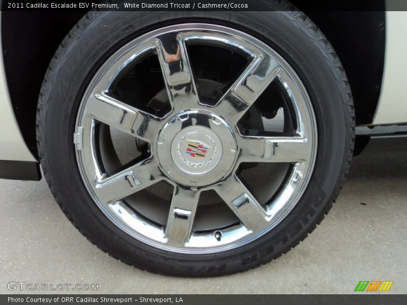 White Diamond Tricoat / Cashmere/Cocoa 2011 Cadillac Escalade ESV Premium