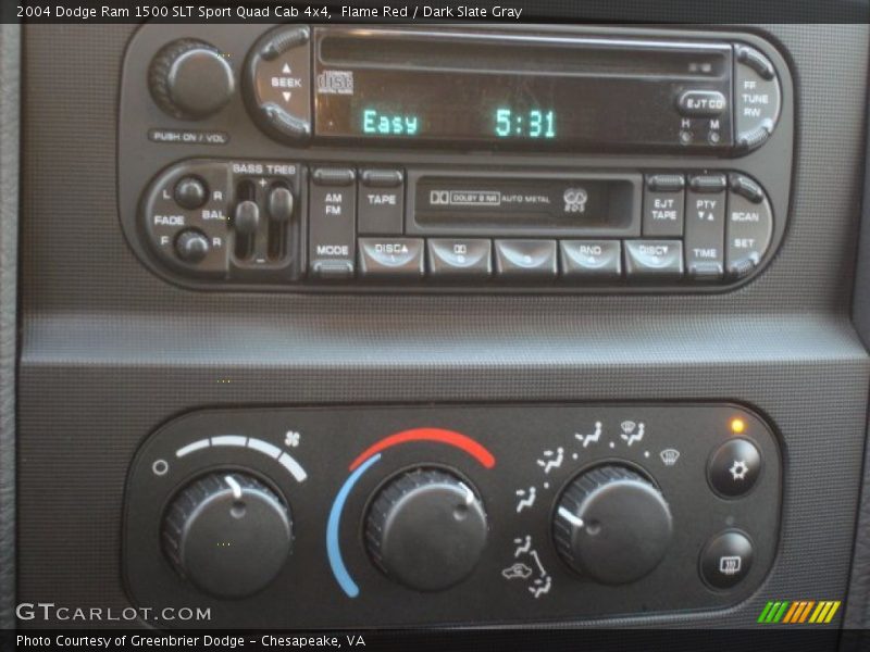 Flame Red / Dark Slate Gray 2004 Dodge Ram 1500 SLT Sport Quad Cab 4x4