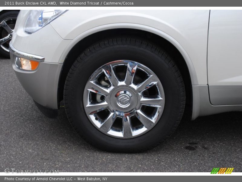 White Diamond Tricoat / Cashmere/Cocoa 2011 Buick Enclave CXL AWD