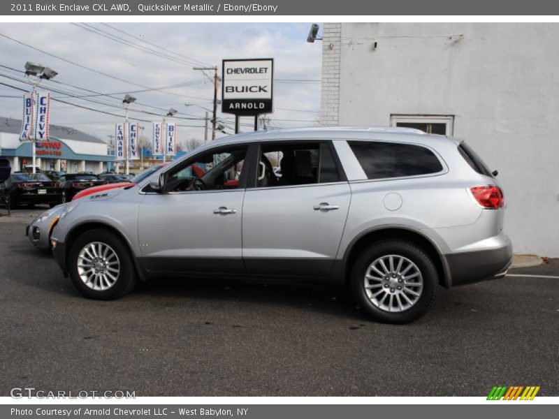 Quicksilver Metallic / Ebony/Ebony 2011 Buick Enclave CXL AWD