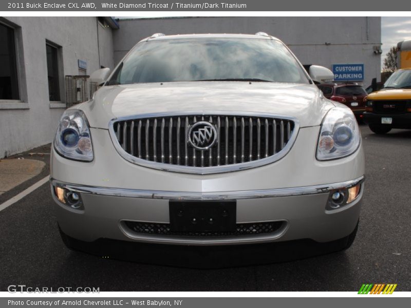 White Diamond Tricoat / Titanium/Dark Titanium 2011 Buick Enclave CXL AWD