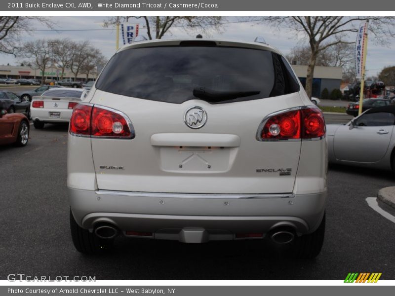 White Diamond Tricoat / Cashmere/Cocoa 2011 Buick Enclave CXL AWD