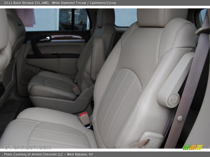 White Diamond Tricoat / Cashmere/Cocoa 2011 Buick Enclave CXL AWD