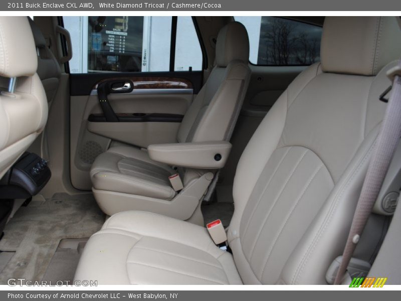 White Diamond Tricoat / Cashmere/Cocoa 2011 Buick Enclave CXL AWD