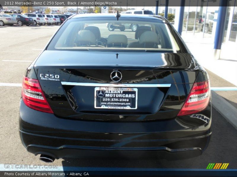 Black / Almond Beige/Mocha 2012 Mercedes-Benz C 250 Sport