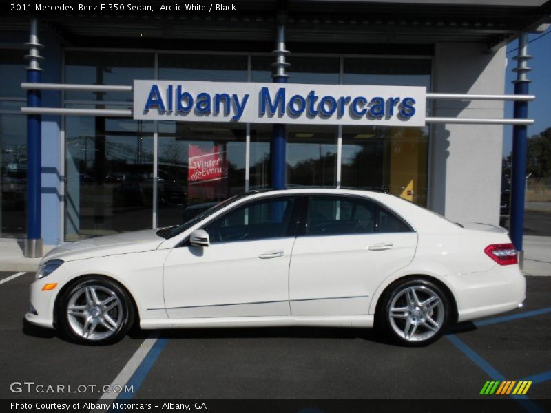 Arctic White / Black 2011 Mercedes-Benz E 350 Sedan