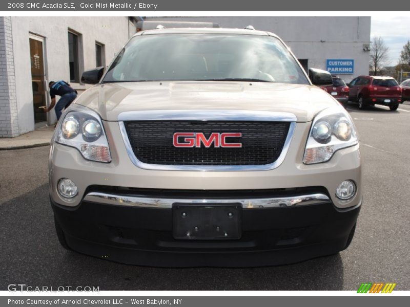 Gold Mist Metallic / Ebony 2008 GMC Acadia SLE