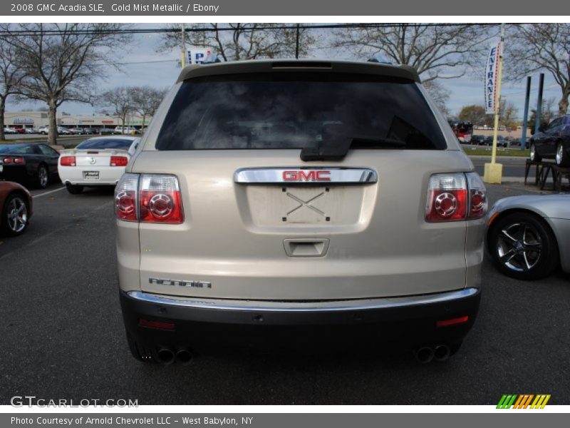 Gold Mist Metallic / Ebony 2008 GMC Acadia SLE