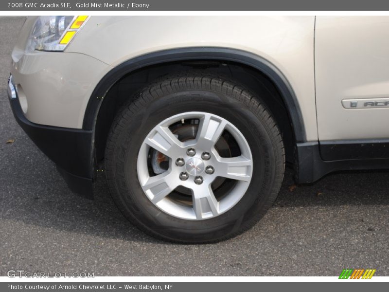 Gold Mist Metallic / Ebony 2008 GMC Acadia SLE