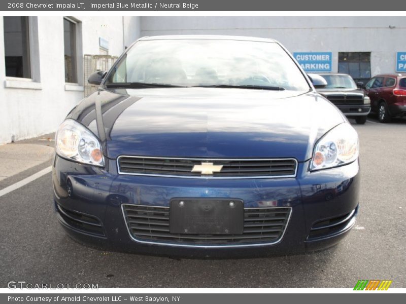 Imperial Blue Metallic / Neutral Beige 2008 Chevrolet Impala LT
