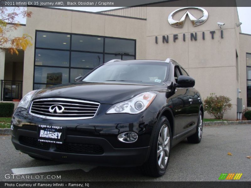 Black Obsidian / Graphite 2011 Infiniti EX 35 Journey AWD