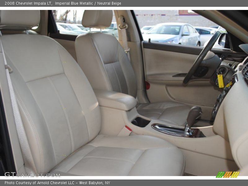 Imperial Blue Metallic / Neutral Beige 2008 Chevrolet Impala LT