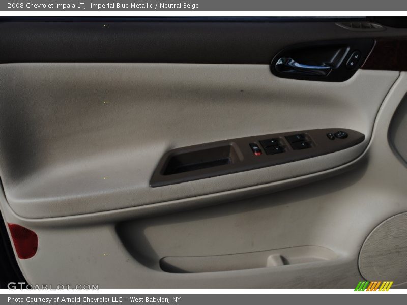 Imperial Blue Metallic / Neutral Beige 2008 Chevrolet Impala LT