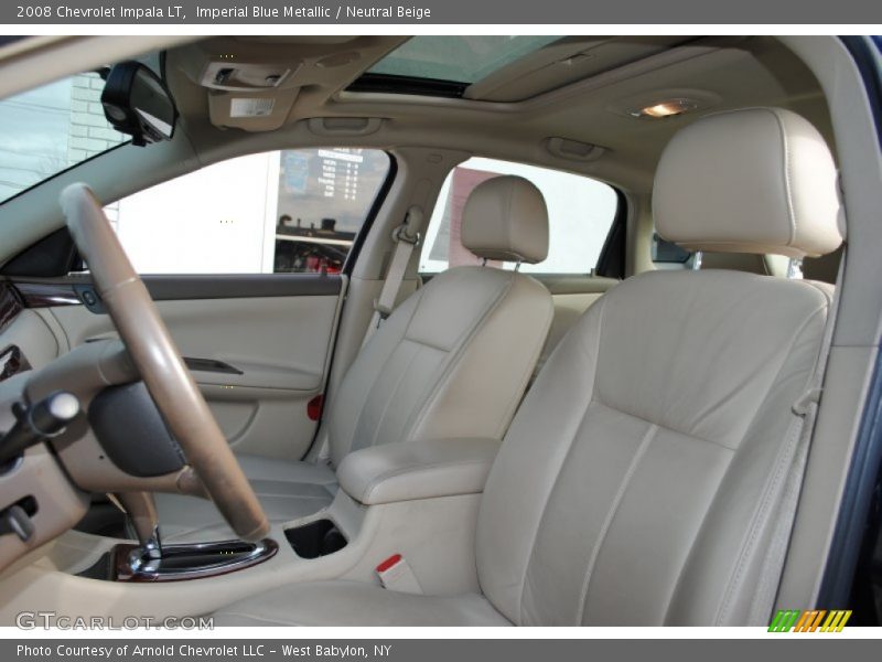 Imperial Blue Metallic / Neutral Beige 2008 Chevrolet Impala LT