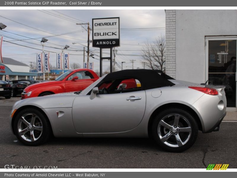 Cool Silver / Ebony 2008 Pontiac Solstice GXP Roadster