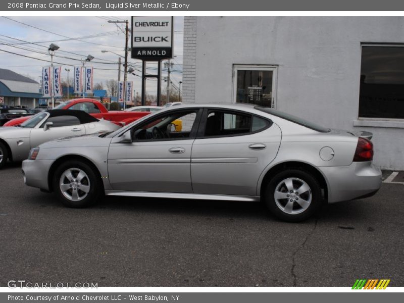 Liquid Silver Metallic / Ebony 2008 Pontiac Grand Prix Sedan