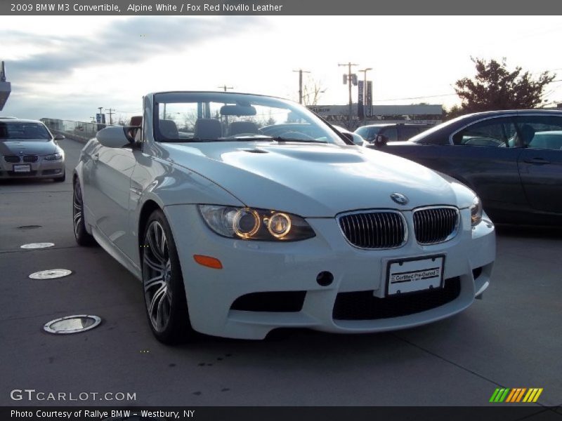 Alpine White / Fox Red Novillo Leather 2009 BMW M3 Convertible