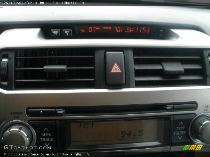 Black / Black Leather 2011 Toyota 4Runner Limited
