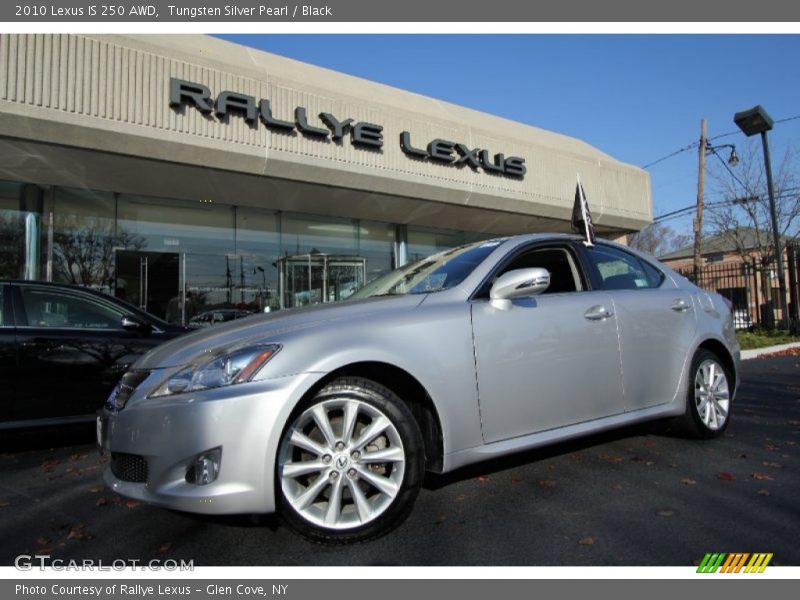 Tungsten Silver Pearl / Black 2010 Lexus IS 250 AWD