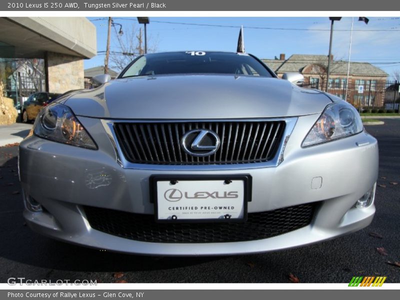 Tungsten Silver Pearl / Black 2010 Lexus IS 250 AWD