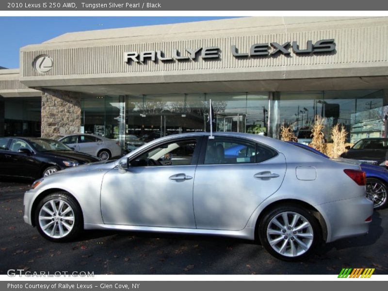 Tungsten Silver Pearl / Black 2010 Lexus IS 250 AWD