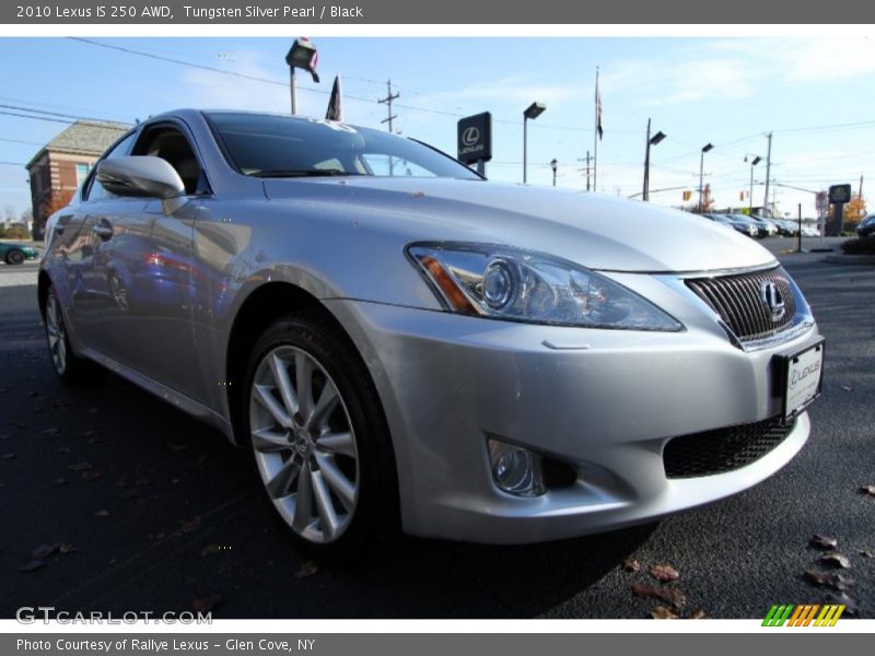 Tungsten Silver Pearl / Black 2010 Lexus IS 250 AWD