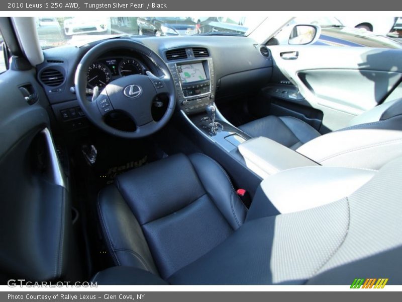 Tungsten Silver Pearl / Black 2010 Lexus IS 250 AWD