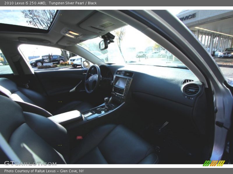 Tungsten Silver Pearl / Black 2010 Lexus IS 250 AWD