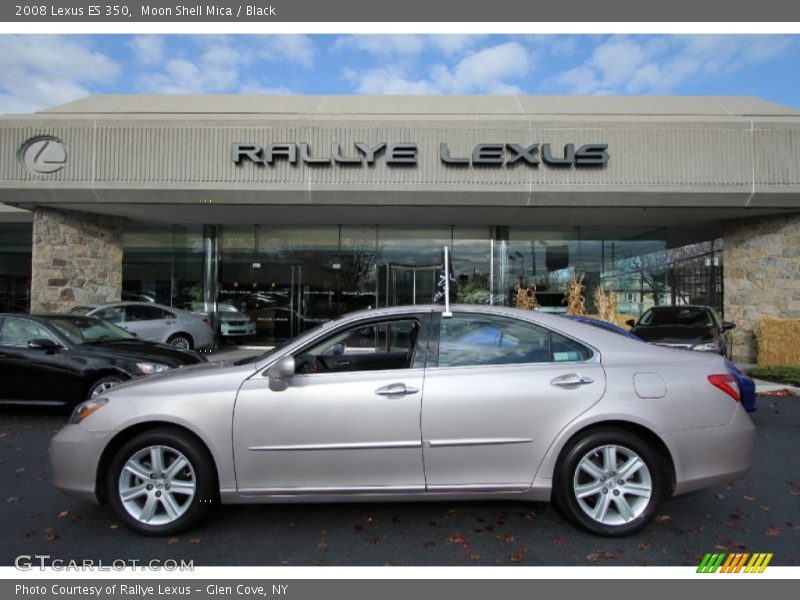 Moon Shell Mica / Black 2008 Lexus ES 350
