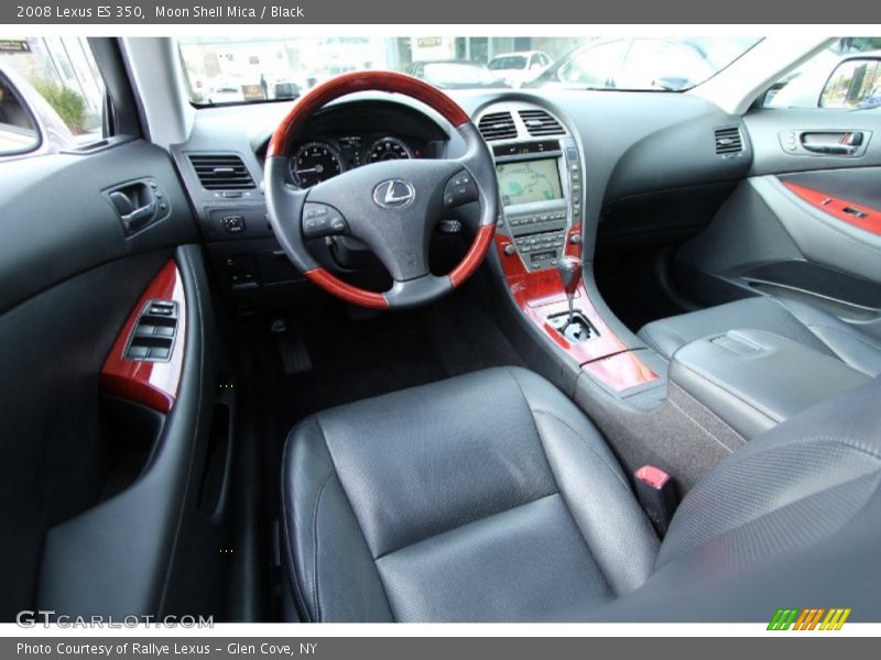 Moon Shell Mica / Black 2008 Lexus ES 350