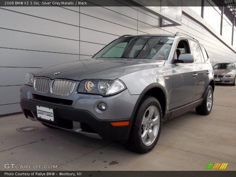 Silver Grey Metallic / Black 2008 BMW X3 3.0si