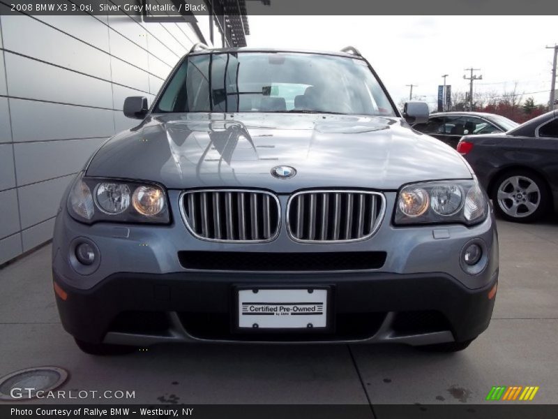 Silver Grey Metallic / Black 2008 BMW X3 3.0si