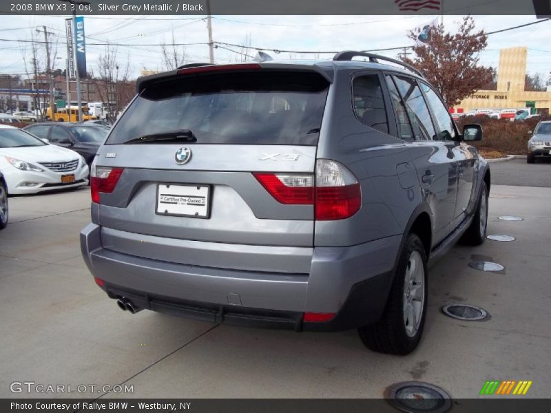 Silver Grey Metallic / Black 2008 BMW X3 3.0si