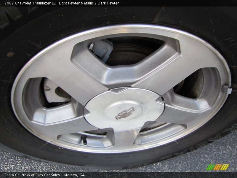 Light Pewter Metallic / Dark Pewter 2002 Chevrolet TrailBlazer LS